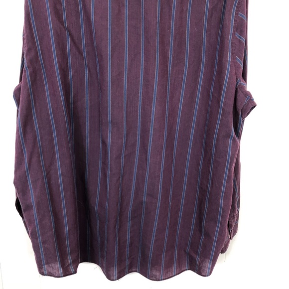 Vintage Single Stitch Striped Button Down Sz XL - Picture 9 of 10